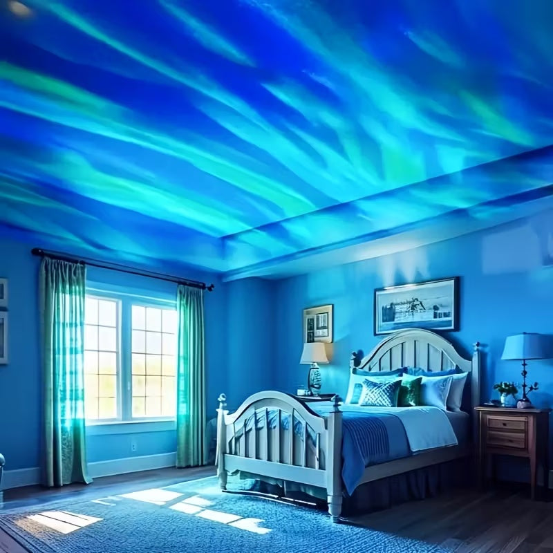 1pc Aurora Light Smart Lamp | USB-Powered LED Projector with Remote Control, Color-Changing, Ideal for Bedroom, Living Room, Office, Party Decor, Birthday, Anniversary, Holiday Gifts