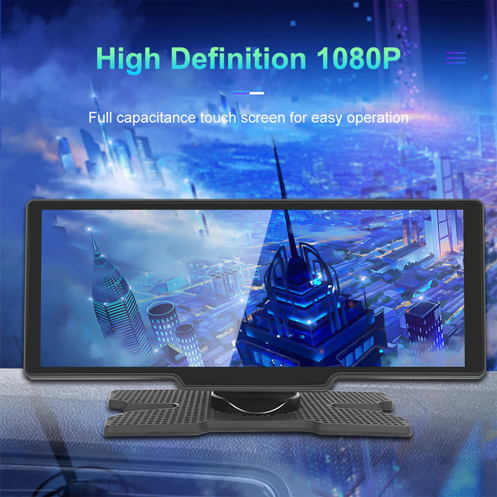 Wireless Carplay Portable Digital Dashboard Android Auto 10.26 Inch Smart Player With Voice Control 1080P BT TF