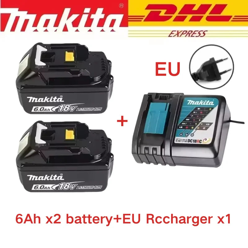 100% Makita Original DDF487 Cordless Driver Drill 18V Brushless Electric Impact Screwdriver Rechargeable Power Tool