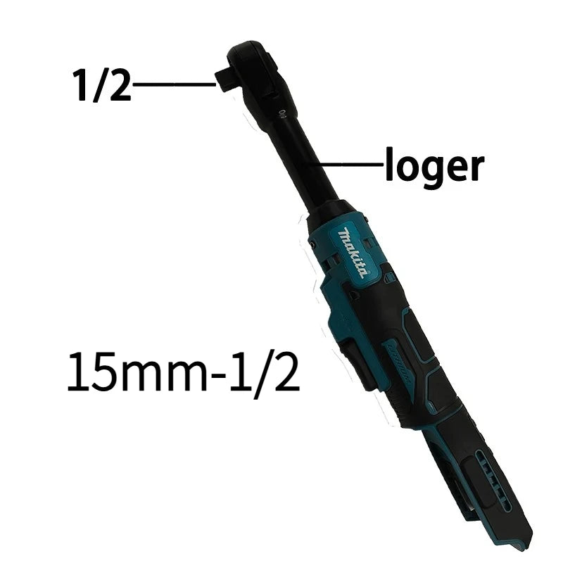 Makita 18V Brushless Ratchet Right Angle Wrench Cordless Driver Multifunction Variable Speed Power Wrench LED Power Tools