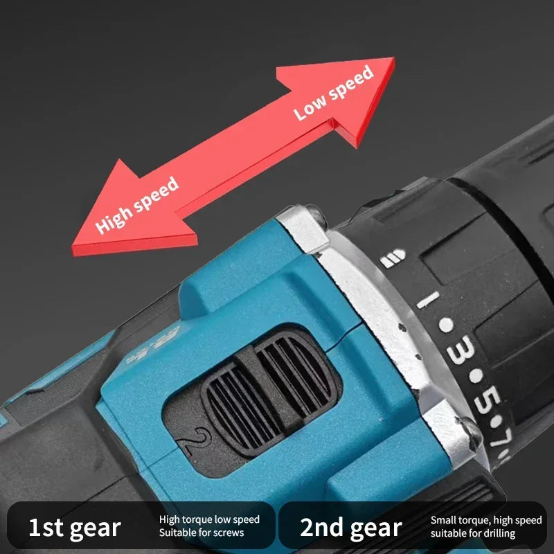 100% Makita Original DDF487 Cordless Driver Drill 18V Brushless Electric Impact Screwdriver Rechargeable Power Tool