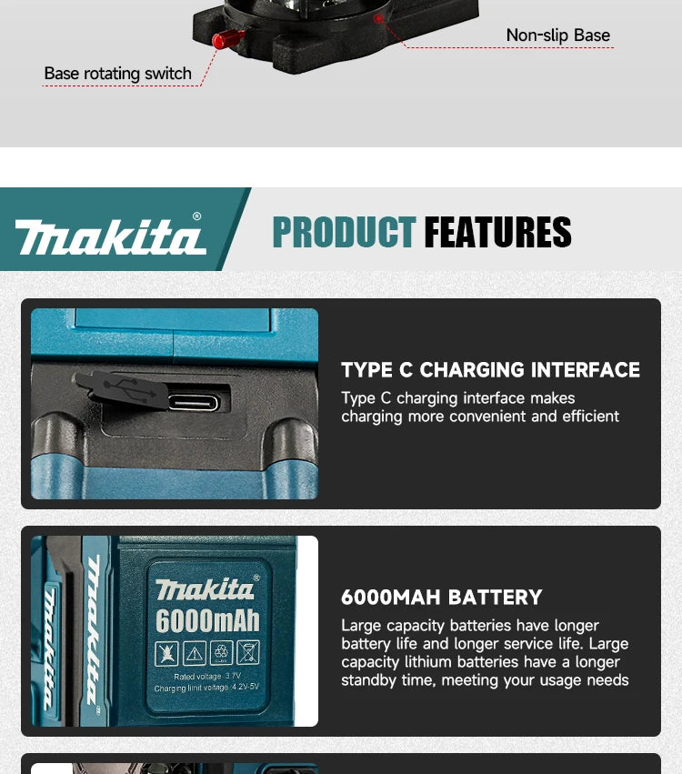 Makita 2025 Digital 360-Degree X4 16-Line Outdoor Laser Level Self-Levelling Vertical Cross-Line Tool for Precision Measurement