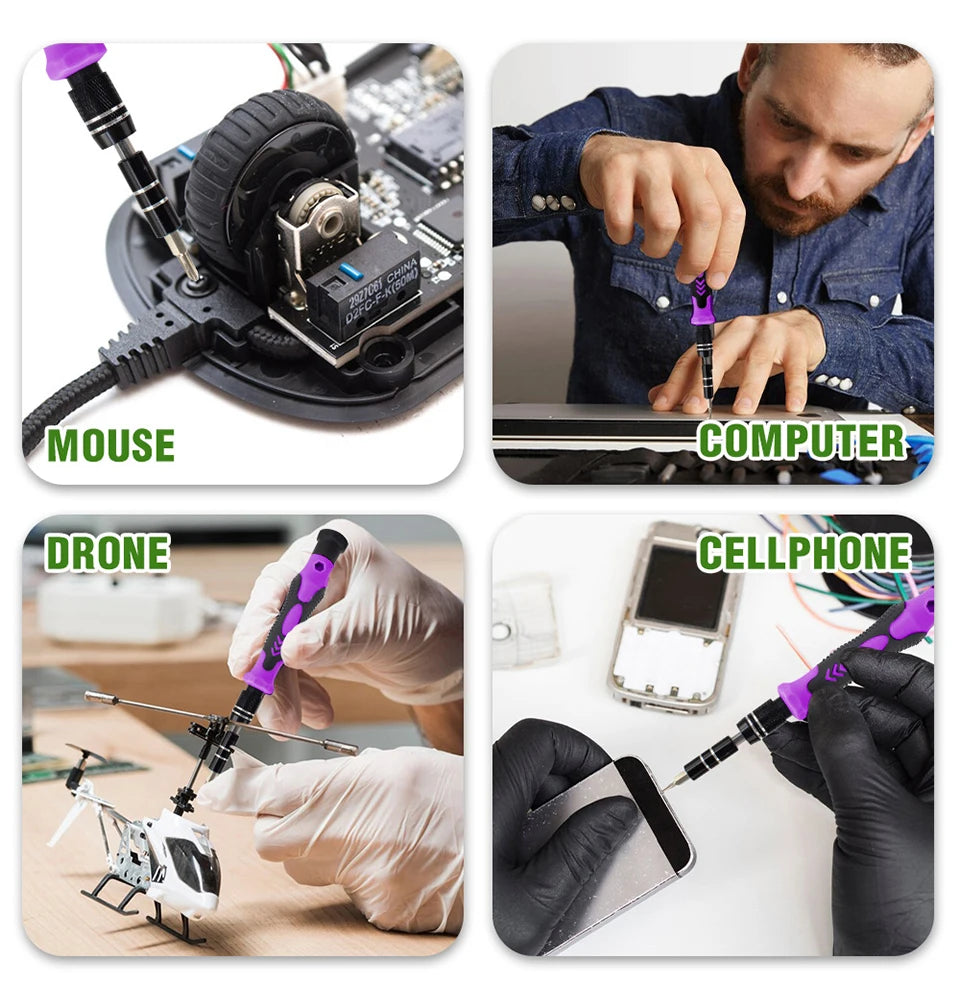 115 in 1 Precision Screwdriver Set Multifunctional Magnetic Repair Tools Kit for Computer Laptop Phone MacBook Household Repairs