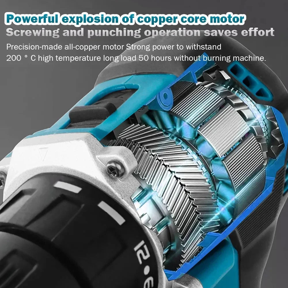 100% Makita Original DDF487 Cordless Driver Drill 18V Brushless Electric Impact Screwdriver Rechargeable Power Tool