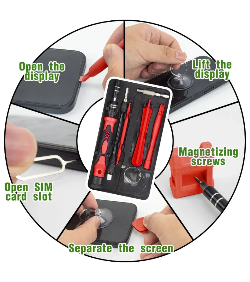115 in 1 Precision Screwdriver Set Multifunctional Magnetic Repair Tools Kit for Computer Laptop Phone MacBook Household Repairs