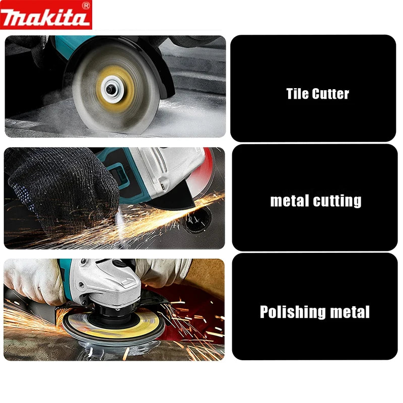 Makita 18V DGA404 Brushless Lithium Electric Angle Grinder Rechargeable Cutting Machine High Power Polishing Machine With batter