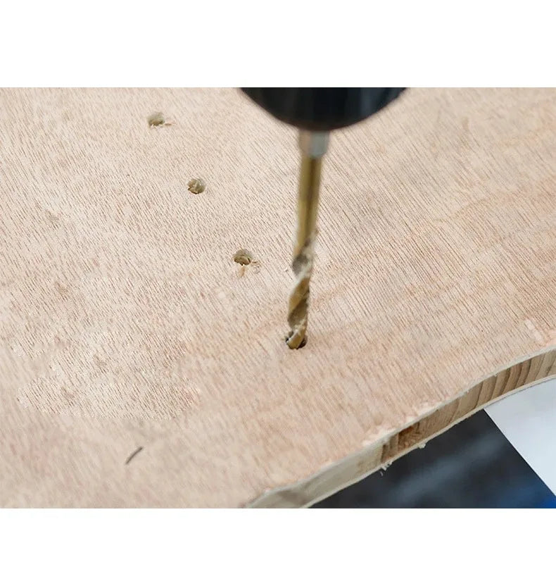 13pc Hex Handle Titanium Coated Drill Bit Set 1.5-6.5mm for Electric Pneumatic Screwdriver Drilling Tools