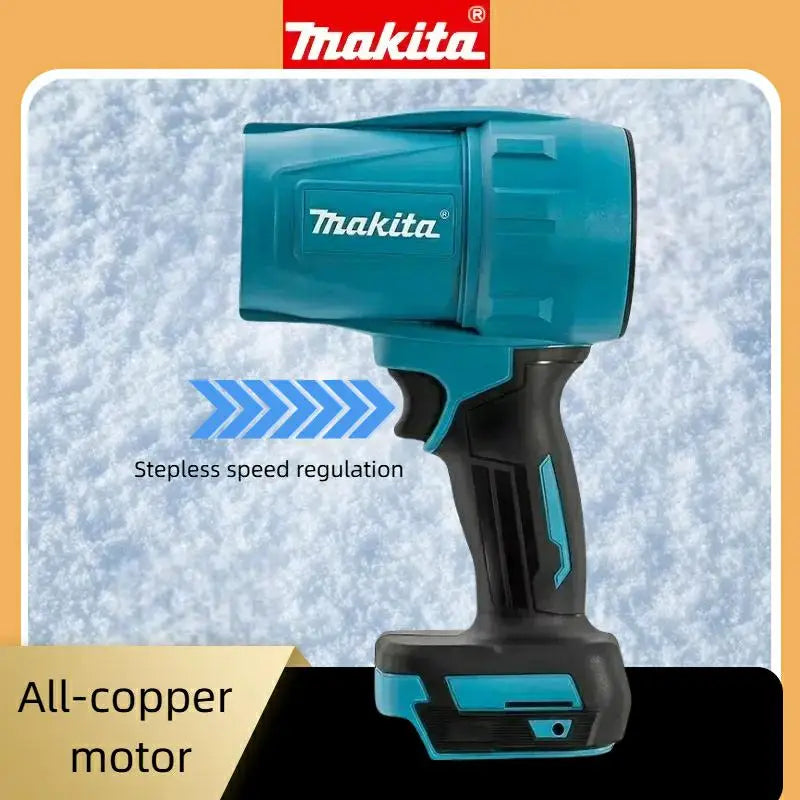 Makita 30000RPM Violent Blower Turbo Jet Fan 18V Electric Air Duster Wind Speed Turbo Rechargeable with Light Car Cleanin Tool