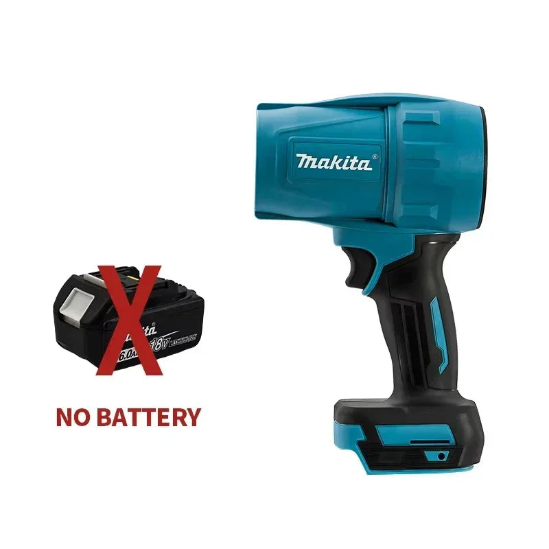Makita 30000RPM Violent Blower Turbo Jet Fan 18V Electric Air Duster Wind Speed Turbo Rechargeable with Light Car Cleanin Tool
